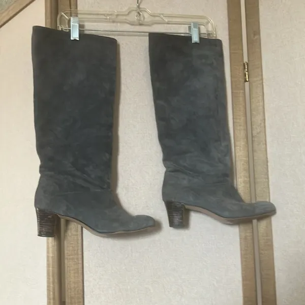 Women's grey hush puppies Suede Knee-High Boots 7.5 - Image 5