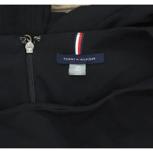 NWT Tommy Hilfiger Womens Plus Scuba Crepe Cocktail and Party Dress Black 20W - Image 7