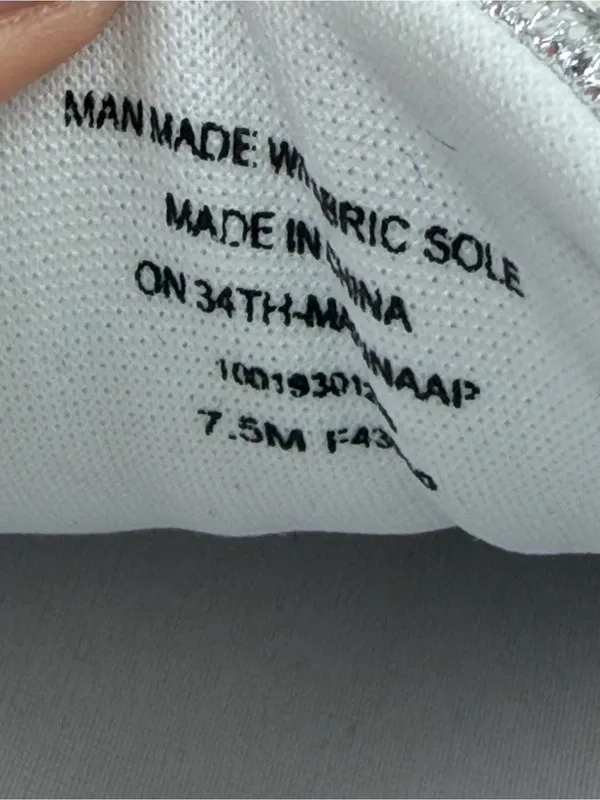 On 34th Women's Marinaa Low-Top Sneakers 7.5M Silver Crinkle Smooth $79.50 - Image 6