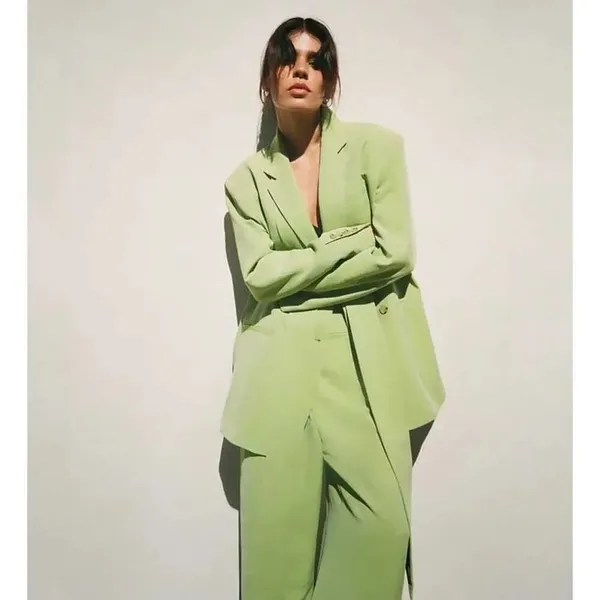 ✨Zara Pistachio Green Multi-Ways Sz XS Blazer✨ - Image 3