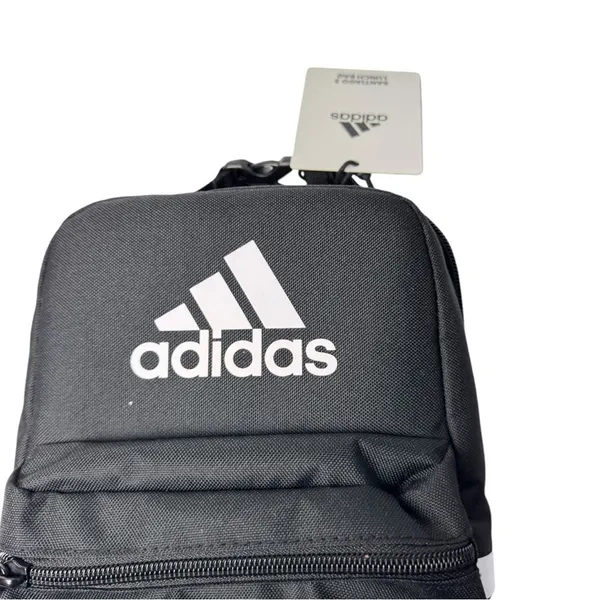 Adidas Black & White Multi-Use Three Stripe Santiago 3 Lunch Bag NWT - Image 4