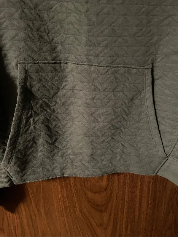 all in motion Quilted Crewneck Sweatshirt in Sage Green - Image 4