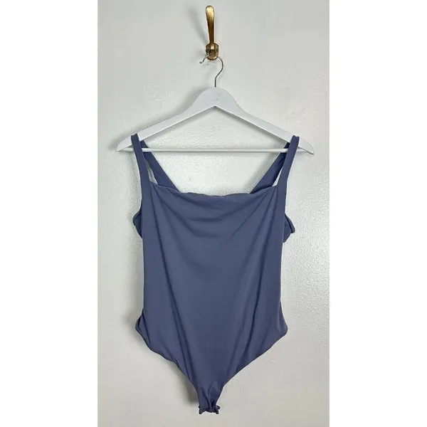 SKIMS Fits Everybody Square Neck Bodysuit in Slate Size 2X - Image 4