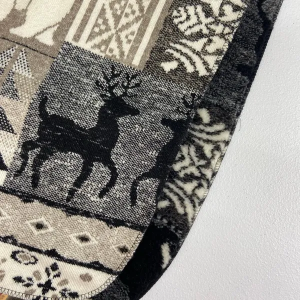 Vintage adult unisex soft fleece deer polar‎ bear warm winter scarf accessories - Image 6