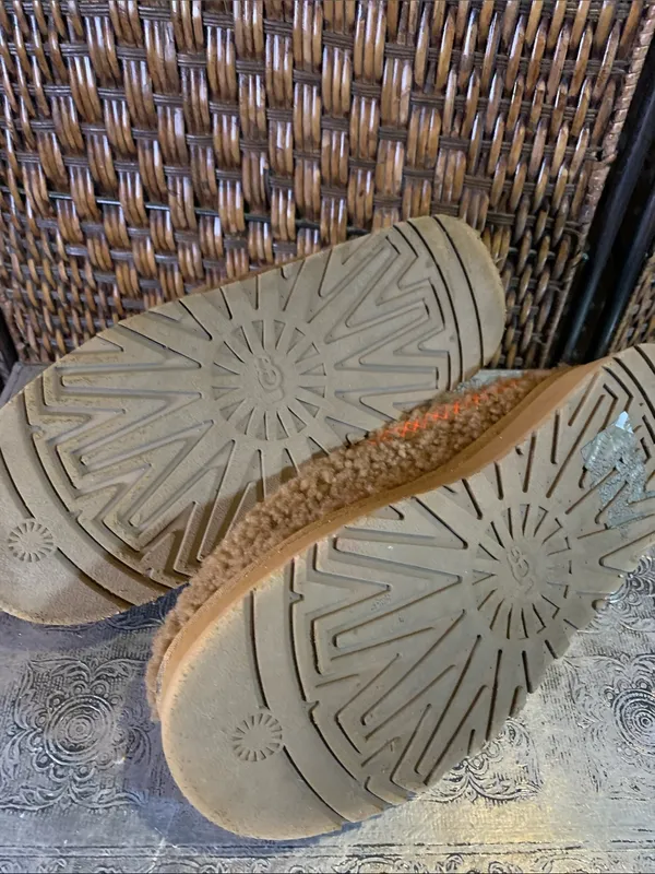 UGG Tazz Braid Platform Slippers Hardwood Size 9 - Image 5