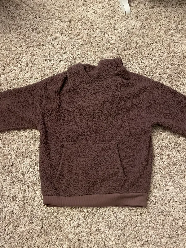 Fuzzy Purple Hoodie - Image 3