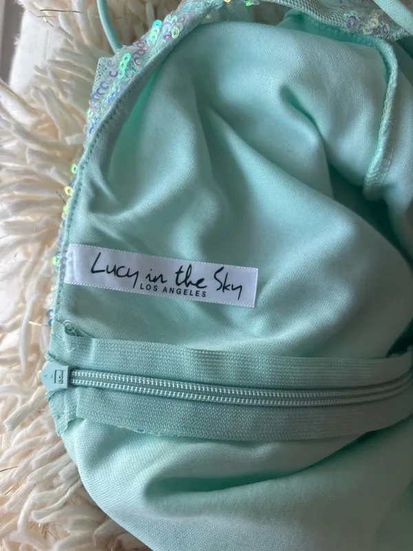 Lucy in the Sky Dress Sequin Long Sleeve - Image 4