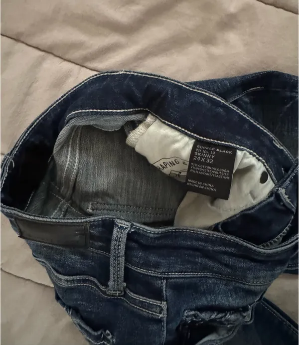 Buckle Black Skinny Jeans - Image 3