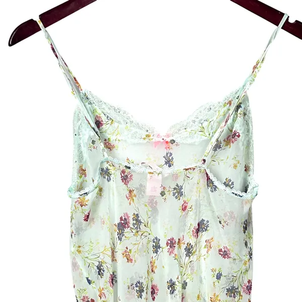 Victoria's Secret Sheer Floral Lace Chemise Nightie Women's‎ Small Mint Green - Image 5