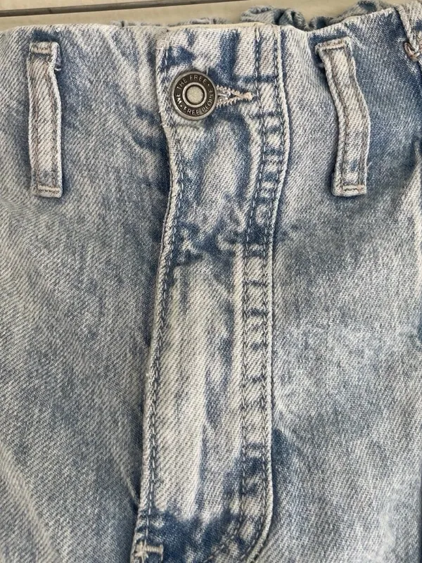 Free People We The Free Hazel Pull On Drop Waist Harem Cargo Pocket Jeans Sz Small - Image 14