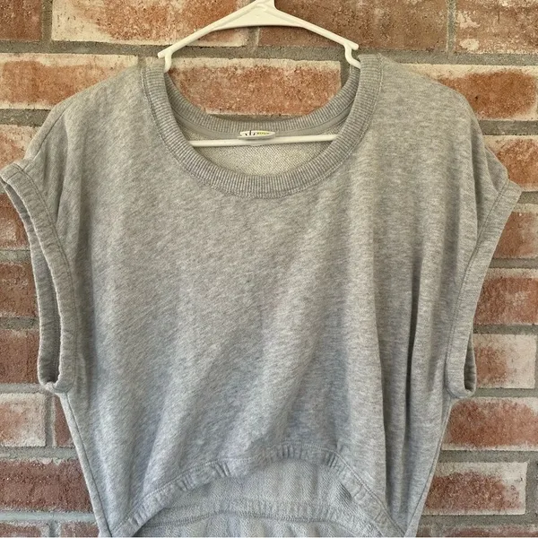 Offline Aerie Weekend Cutout Dress Sweatshirt Cotton Women’s Medium Heather Gray - Image 4
