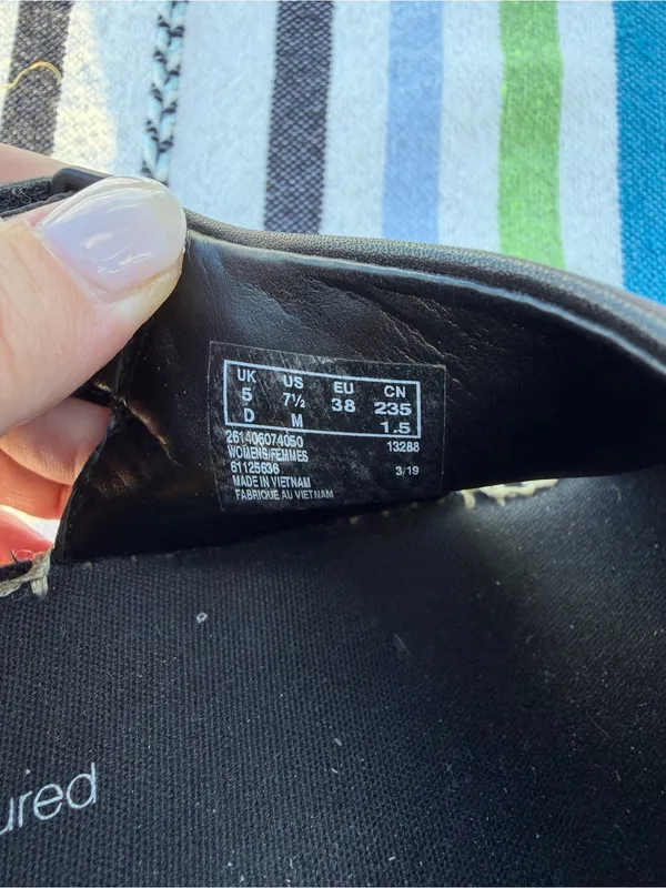 Clarks Lafley Krissy Black Leather quiet luxury Espadrille Wedge Sandals 7.5 M - Image 3