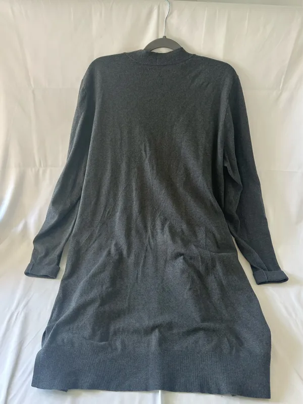 Duluth Open Front Fly Away Long Sleeve Cardigan Sweater Loose Slouchy Pockets L - Image 6