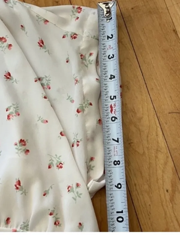 Love, Whit by Whitney Porter White Floral Dress size Large - Image 8