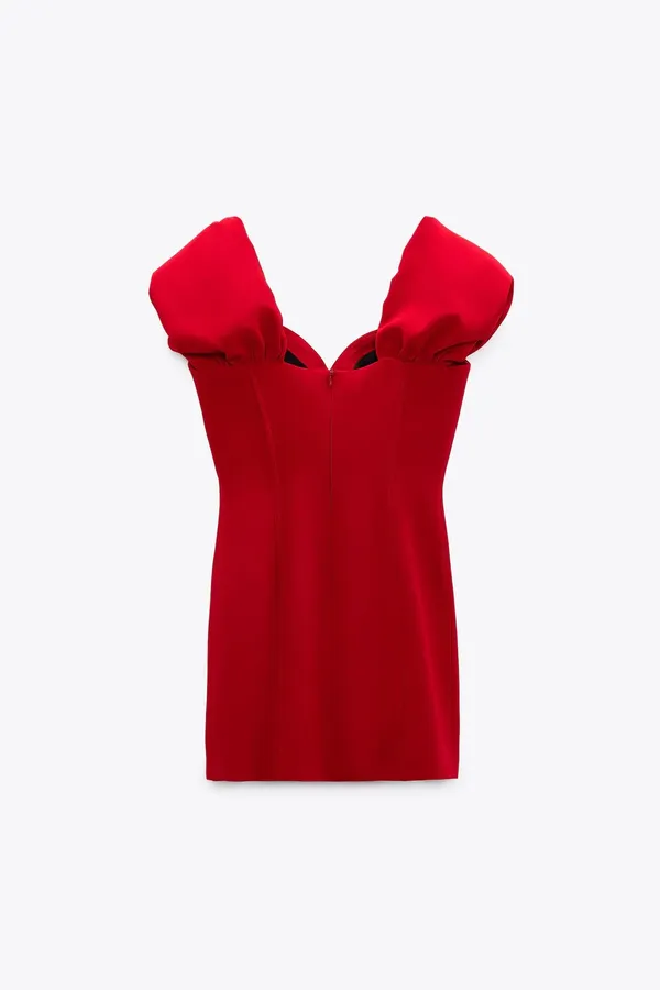 ZARA dress mini red classic sexy bodycon party coctail night out wedding - Image 8