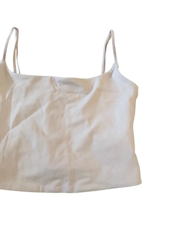 BABATON Aritizia Light Beige Bralette Crop Top Size Medium - Image 4