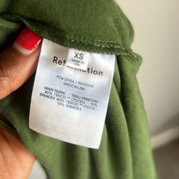 NEW Reformation Kaila Midi Dress Green - Image 6