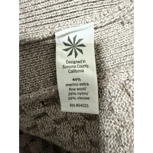 Athleta Honeycomb Tunic Sweater‎ Wool Blend Beige Women's Size Small - Image 11