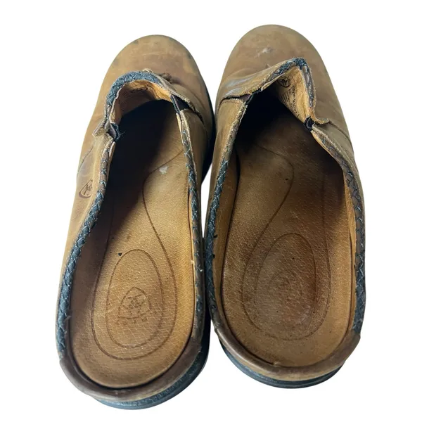 Ariat Mendocino Tassel Dark Aged Shoes Clogs Women's 8B Leather Slip-on - Image 11