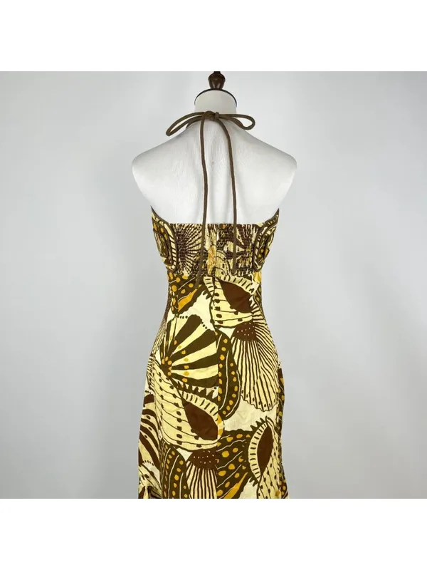NWOT Farm Rio Sand Shell Linen Maxi Dress Size S - Image 7