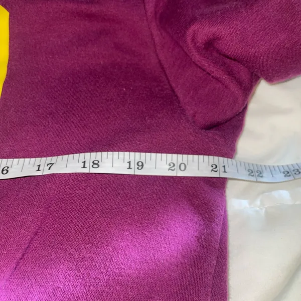 GAP Men's Crewneck Sweatshirt in Purple and Yellow Sz Medium - Image 5
