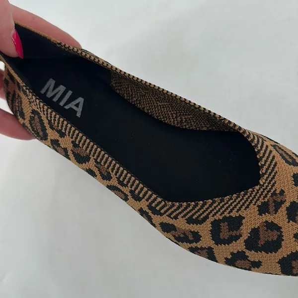 NWOT Mia Women's 1889‎ Animal Print Pointed Toe Ballet Flats Brown Size 6.5 - Image 9