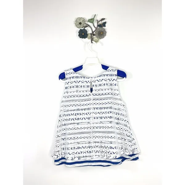 Postmark Anthropologie Tank Top Size Small Swing Trapeze Cropped Lace Layered - Image 8