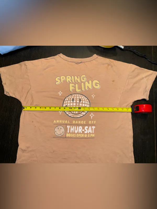 aerie Tan Crewneck Graphic Tee - Image 5