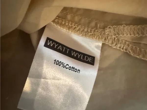 Wyatt Wylde Taylor Shirt Dress Preppy Classic Sz S - Image 5