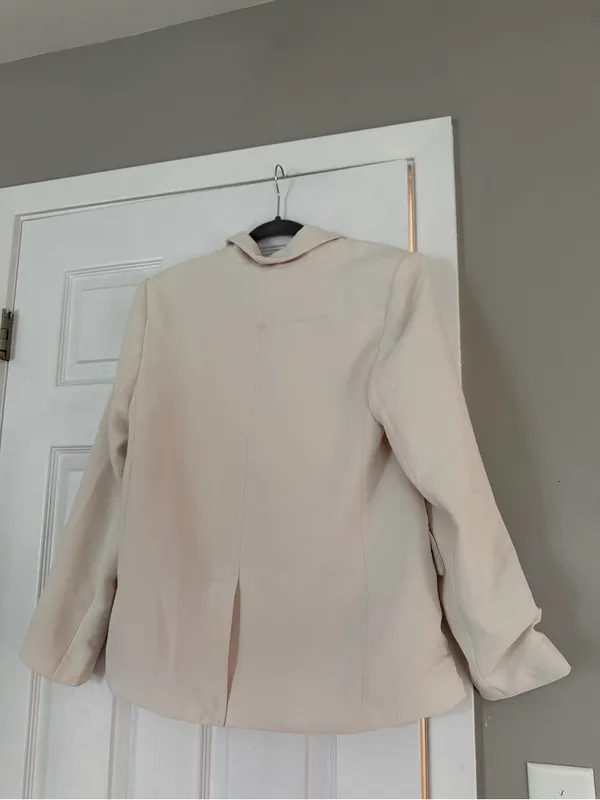 A New Day Cream Double-Breasted Blazer Jacket - Image 6