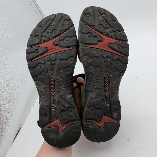 ECCO Yucatan Offroad Sandals Womens 40 US 9-9.5 Bison Brown Leather 069563-52524 - Image 6