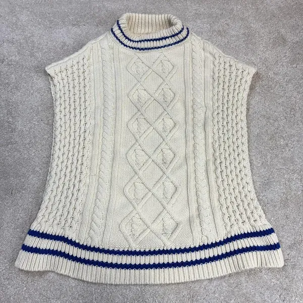 Anthropologie Callahan Viv Mock Neck Cable Knit Sweater Vest Size S - Image 3