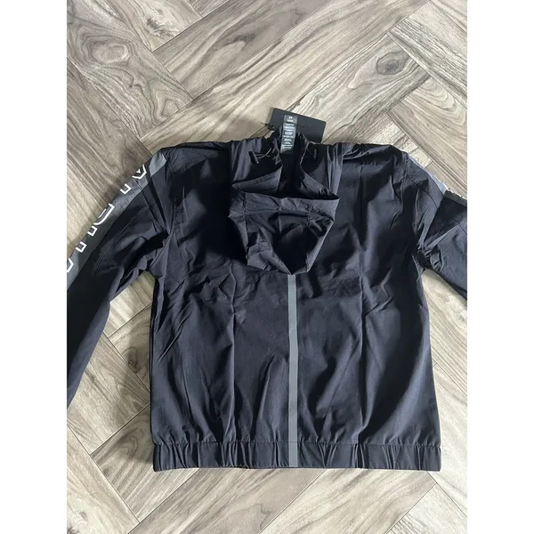 ALPHALETE Women’s EXP Tech Windbreaker- Black Matter, Size Medium - Image 9