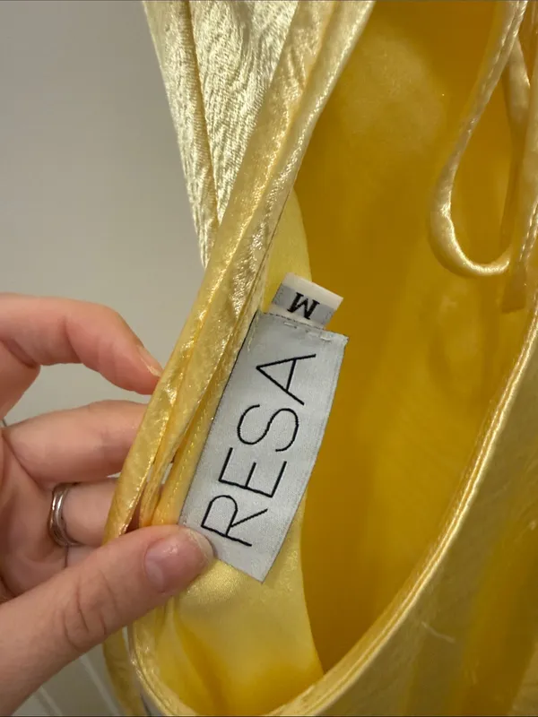 RESA river slip dress yellow - Image 4