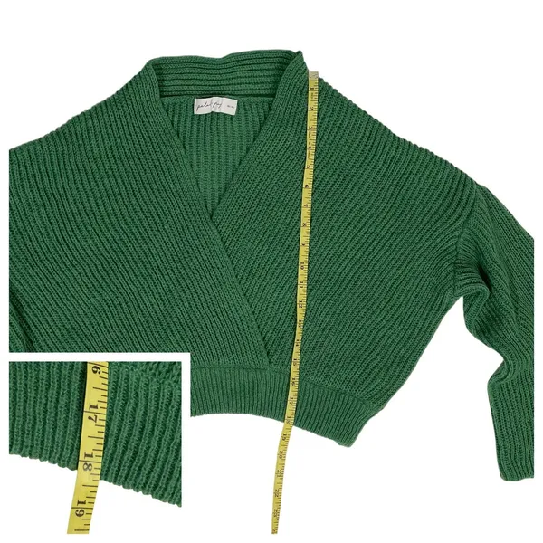 Petal & Pup Brinley Crop Sweater - Green - Large - Image 5