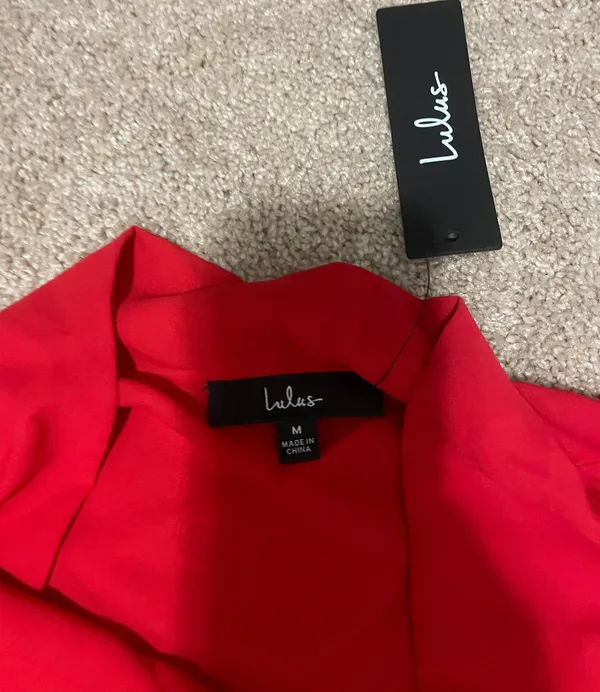 Red Cowl Neck Tank - Image 5