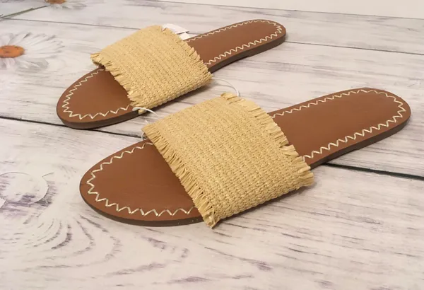 Woven Sandals, Size 11 Tan - Image 2