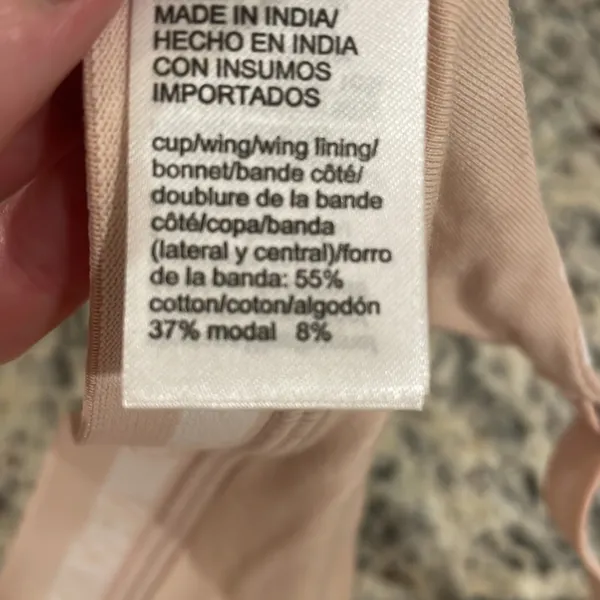 Calvin Klein CK One lightly lined pinkish/beige adjustable strap bra - Image 12
