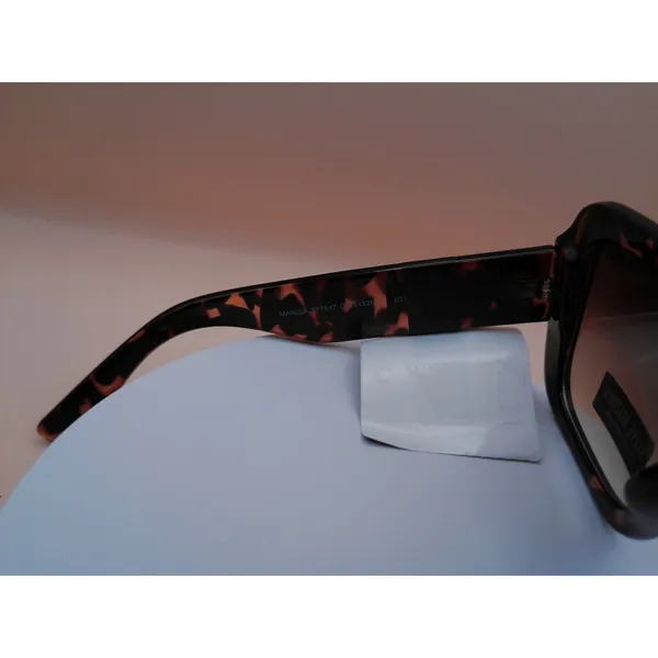 Steve Madden Margia Tortoise‎ Shell Square Sunglasses Brown Gradient SM Logo NEW - Image 6