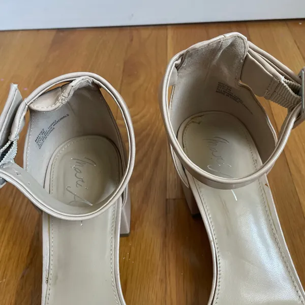 Nude Block Heel Sandal 9 Minimal Neutral Wedding Dance Floor 2" Mari A Mattie2 - Image 5