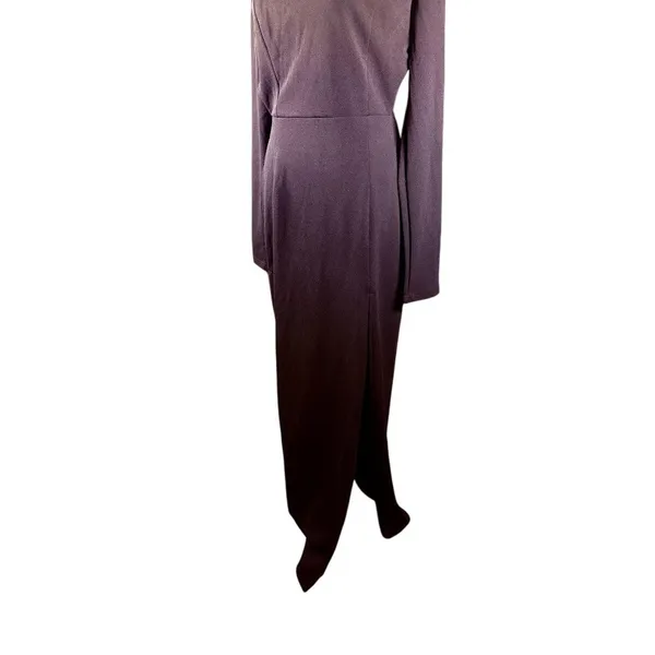 Lulus Flawless Esteem Black Long Sleeve Cutout‎ Column Gown Size Medium NWT - Image 2