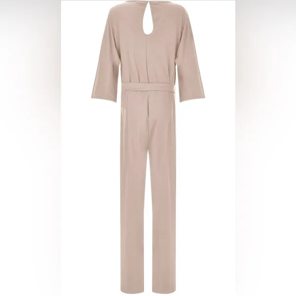 NEW Casual Loose 3/4 Sleeve Wide Leg Pant Jumpsuit XL NO BELT - Image 2