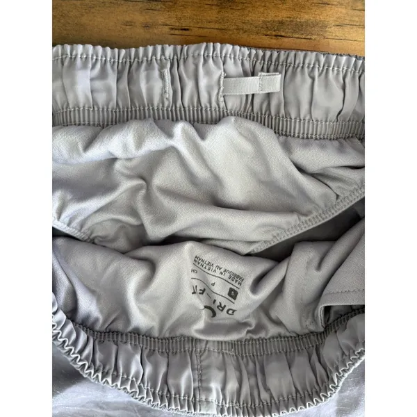 Nike Dri-Fit Lined Athletic Shorts Womens SMALL Stretchy Drawstring Grey - Image 7