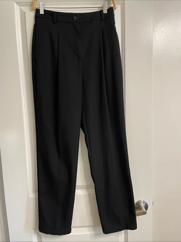 Marcella NYC Archie Trousers in Black 'One Design Five School Days' Size XS - Image 3