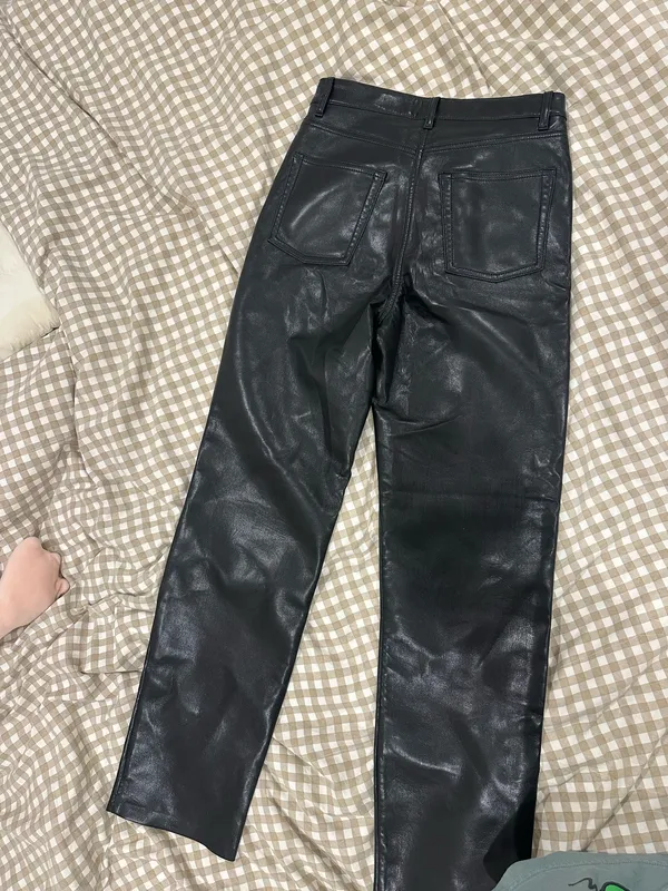 Aritzia Melina Wilfred Pants Leather - Image 3