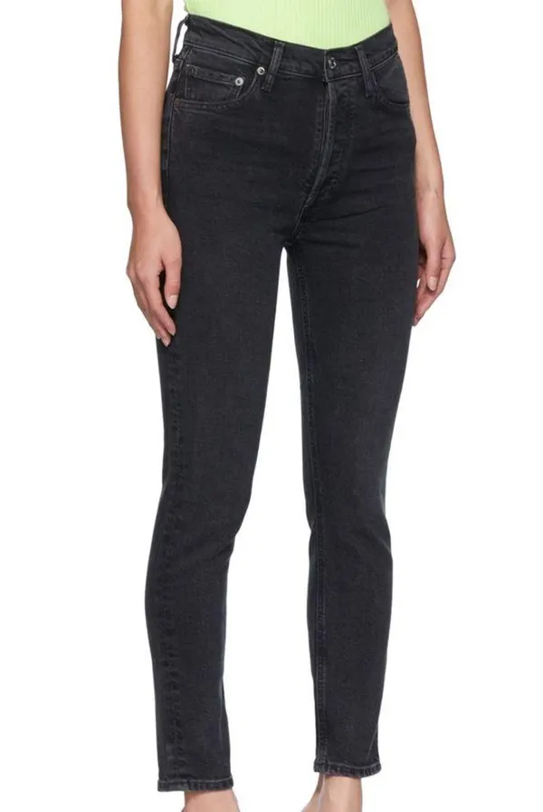 Black High Rise Nico Slim Jeans - Image 2