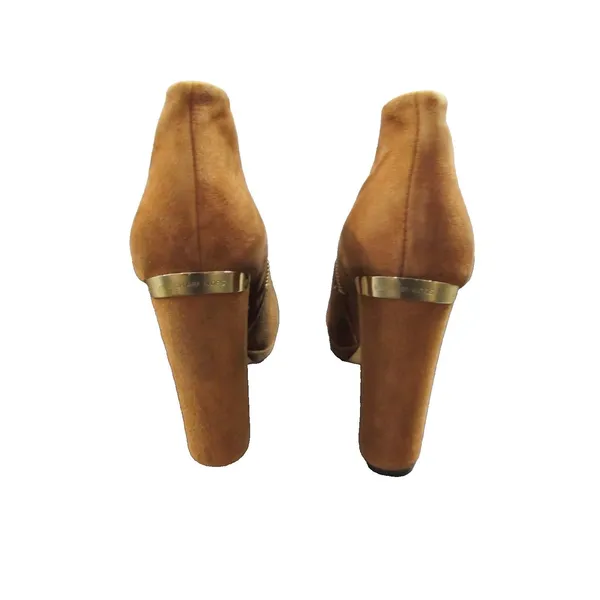 Michael Kors Haven Suede Boots Camel Tan Women’s Size 8 Platform Block Heel - Image 2