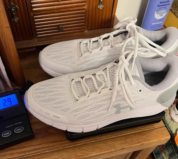 Under Armour Charged Rogue Running Sneakers Woman’s 10 White Gray - Image 15