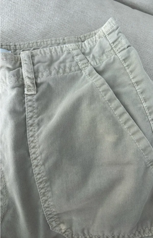Zara Khaki cargo pants with pockets - Image 4