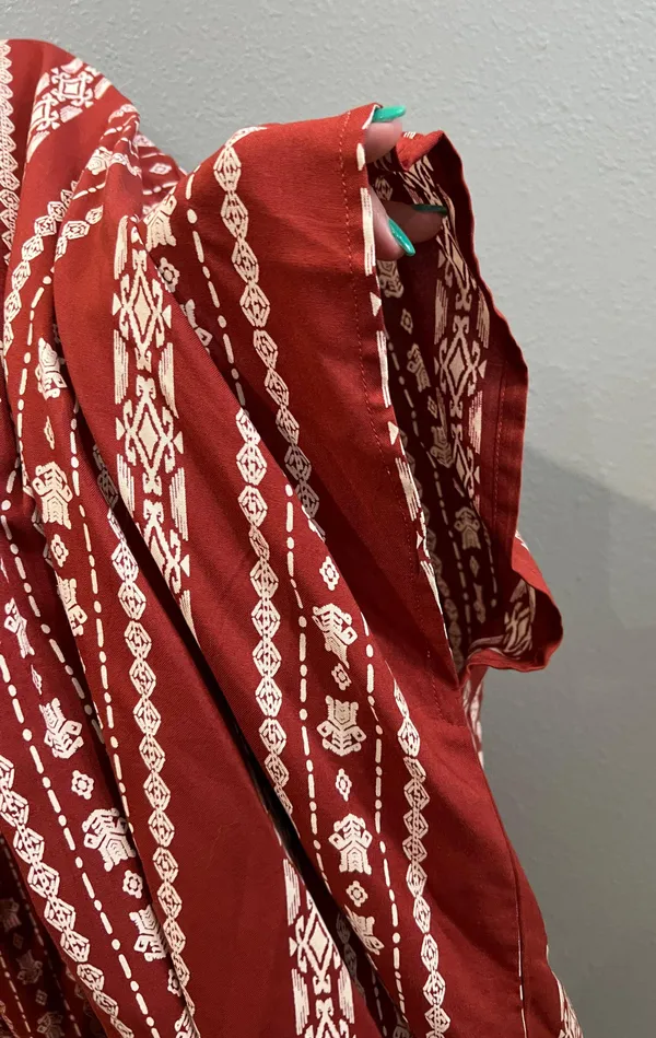Von Maur Red And White Cardigan - Image 3